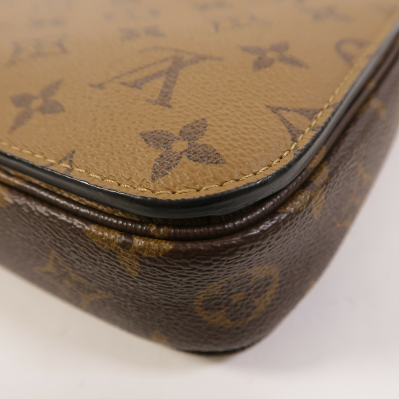 LOUIS VUITTON Monogram Reverse Pochette Metis金扣手挽肩背兩用袋-12