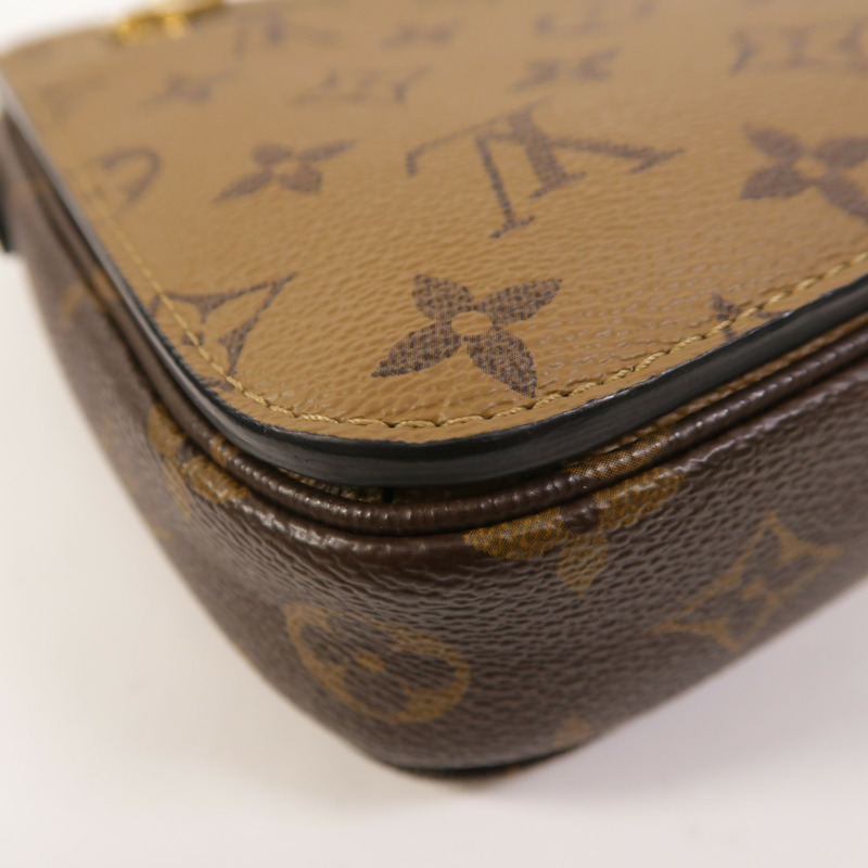 LOUIS VUITTON Monogram Reverse Pochette Metis金扣手挽肩背兩用袋-13