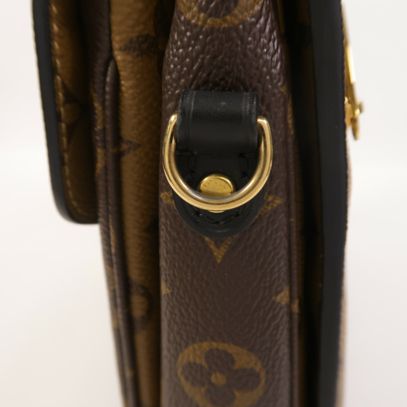 LOUIS VUITTON Monogram Reverse Pochette Metis金扣手挽肩背兩用袋-15