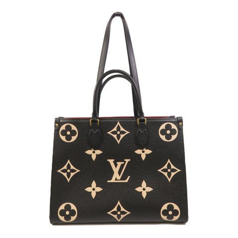 LOUIS VUITTON Monogram Empreinte On The Go MM金扣手挽肩背兩用袋