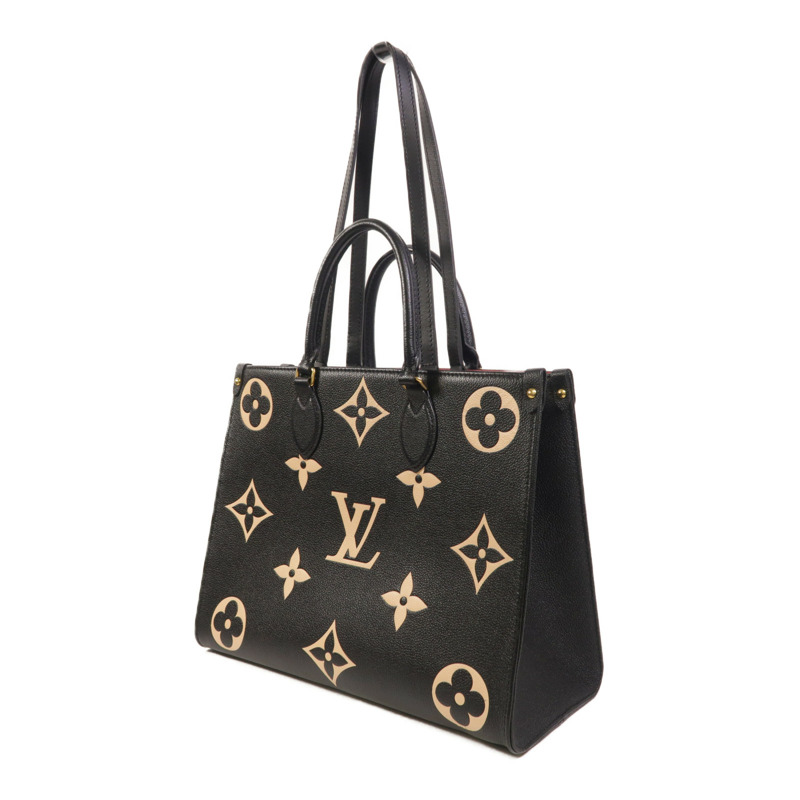 LOUIS VUITTON Monogram Empreinte On The Go MM金扣手挽肩背兩用袋-2