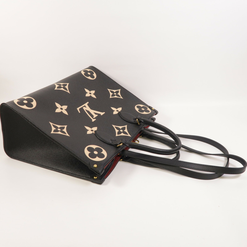 LOUIS VUITTON Monogram Empreinte On The Go MM金扣手挽肩背兩用袋-7