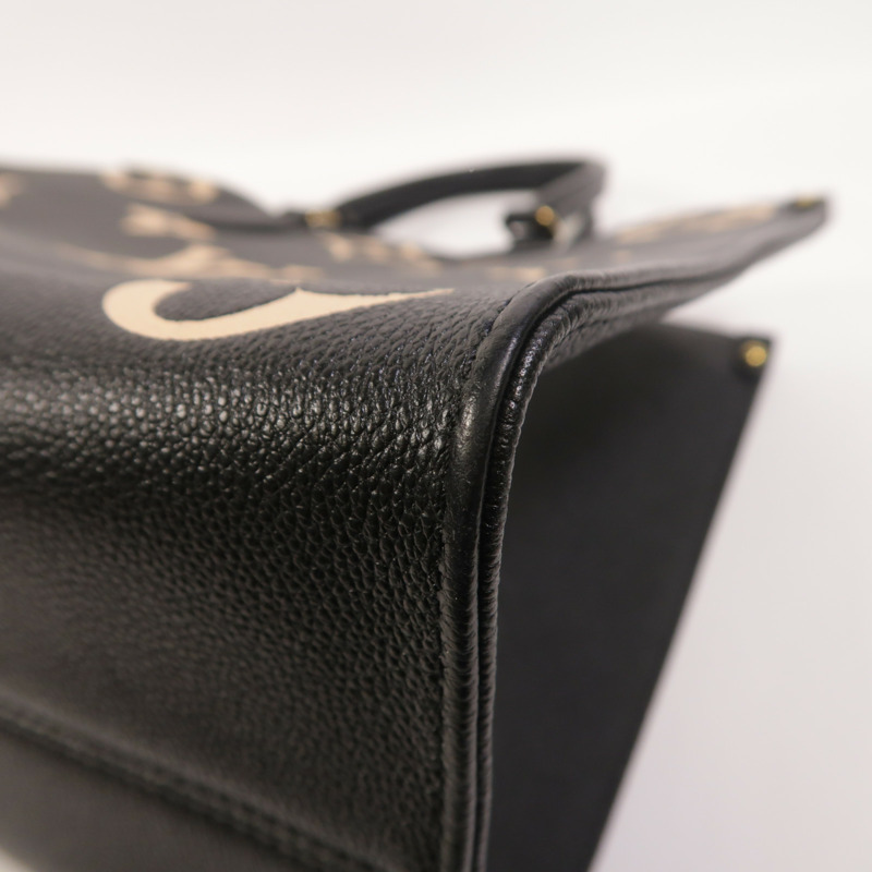 LOUIS VUITTON Monogram Empreinte On The Go MM金扣手挽肩背兩用袋-10