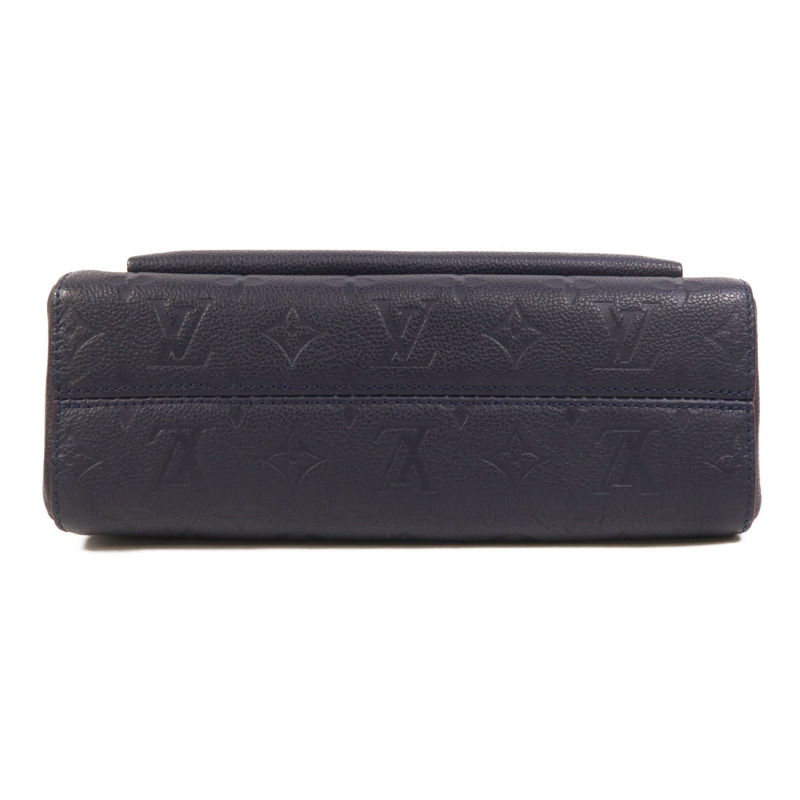 LOUIS VUITTON Monogram Empreinte Vavin PM金扣肩背袋深藍色-3
