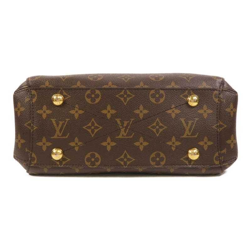 LOUIS VUITTON Monogram Montaigne BB金扣手挽肩背兩用袋棕色-3