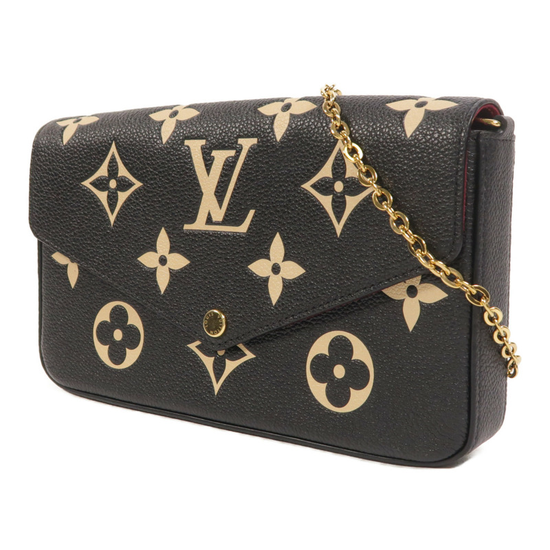 LOUIS VUITTON Monogram Felicie Pochette金扣鏈帶肩背袋-2
