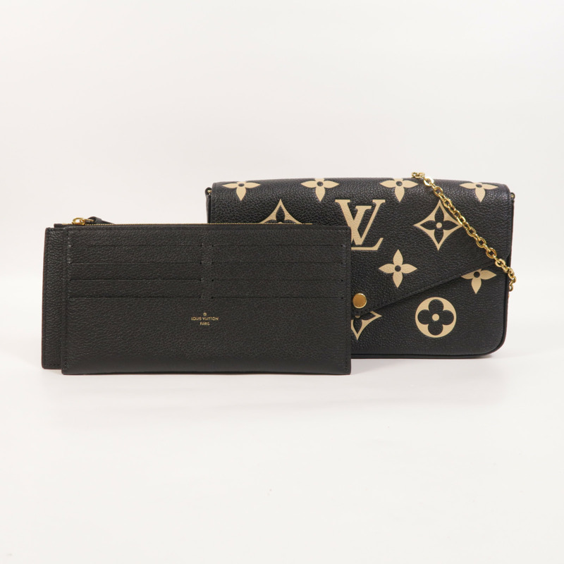 LOUIS VUITTON Monogram Felicie Pochette金扣鏈帶肩背袋-7