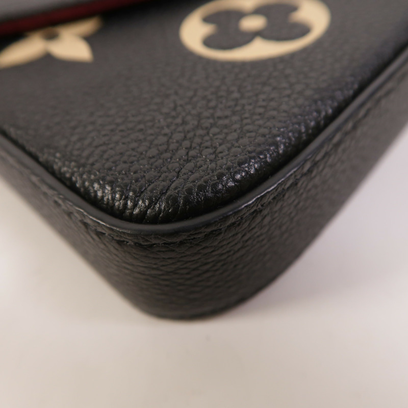 LOUIS VUITTON Monogram Felicie Pochette金扣鏈帶肩背袋-9