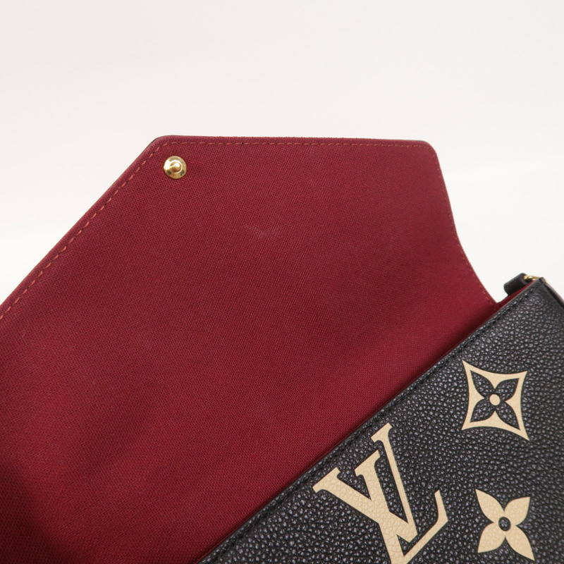 LOUIS VUITTON Monogram Felicie Pochette金扣鏈帶肩背袋-17