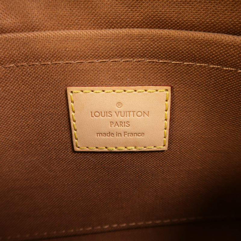 LOUIS VUITTON Monogram Multi Pochette Accessoires金扣手挽肩背兩用袋棕色-6