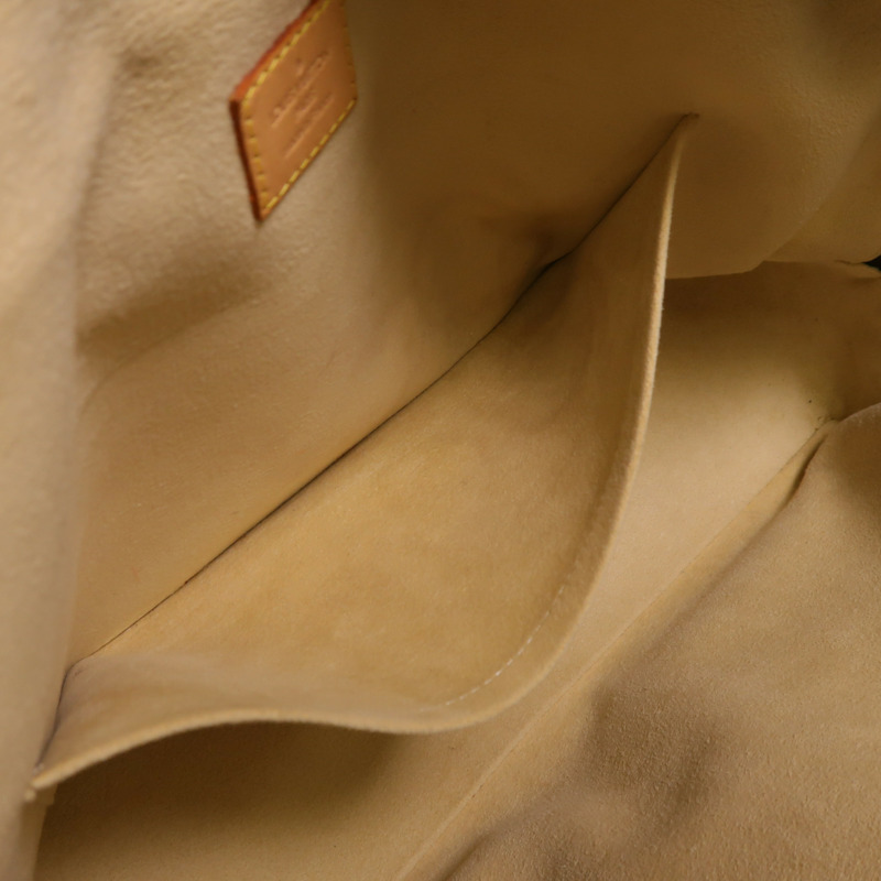 LOUIS VUITTON Monogram Manhattan GM金扣手挽袋棕色-5