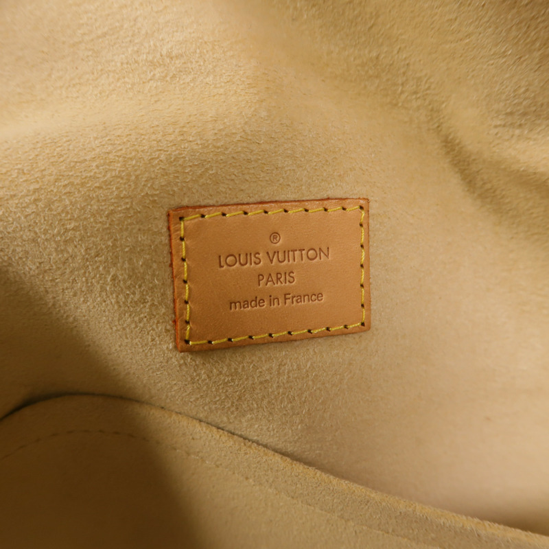 LOUIS VUITTON Monogram Manhattan GM金扣手挽袋棕色-6