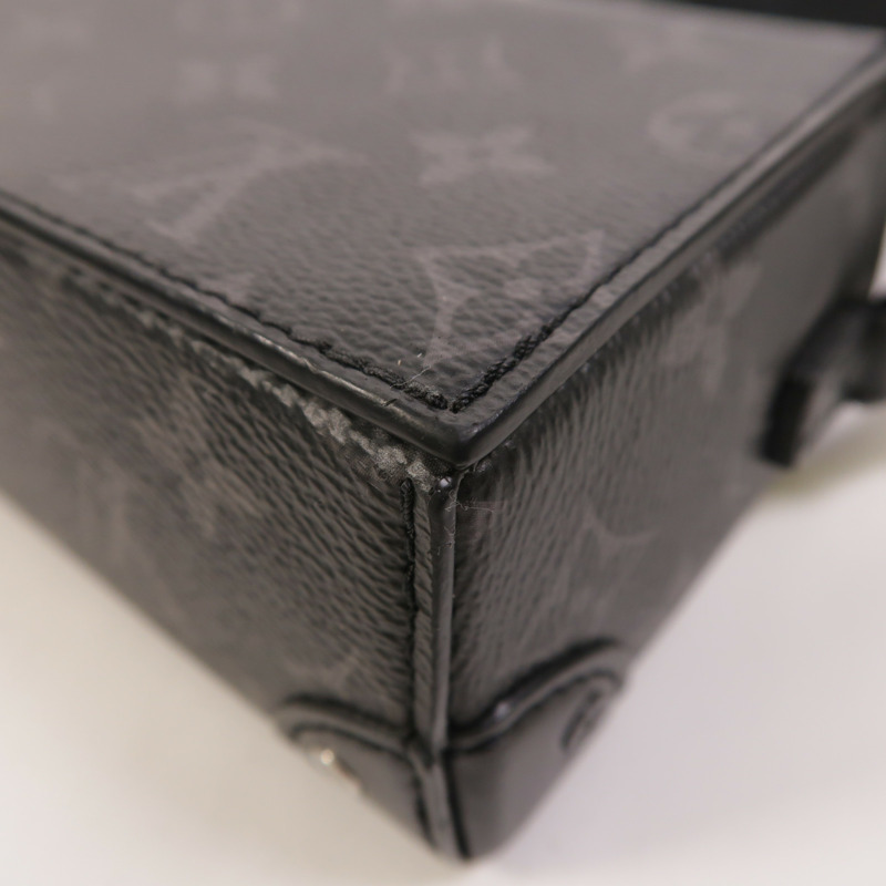 LOUIS VUITTON Monogram Eclipse Steamer Wearable Wallet肩背袋-10