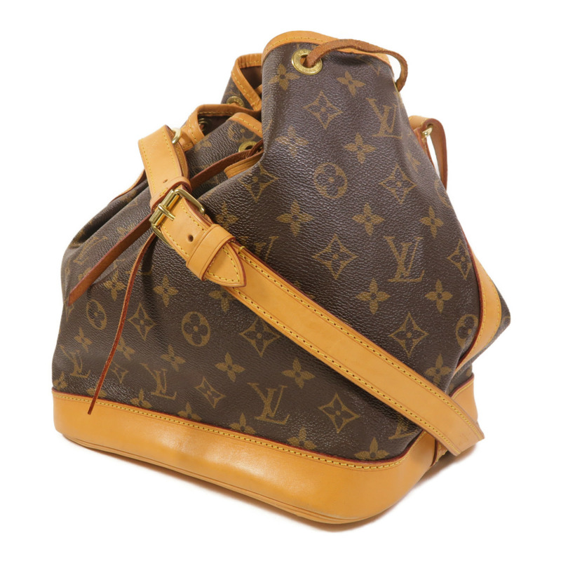 LOUIS VUITTON Monogram Petit Noe金扣肩背袋棕色-2