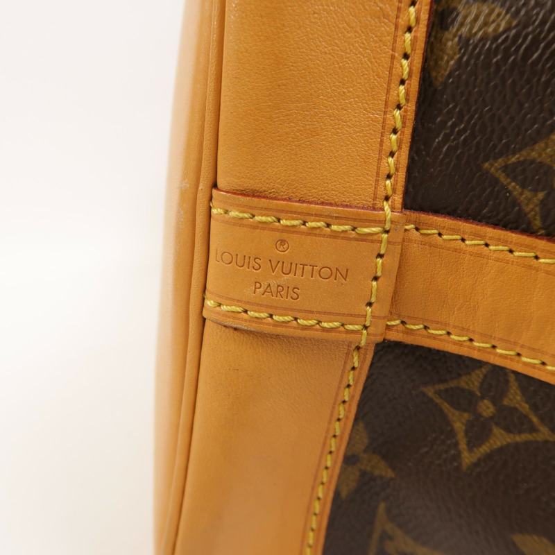 LOUIS VUITTON Monogram Petit Noe金扣肩背袋棕色-5