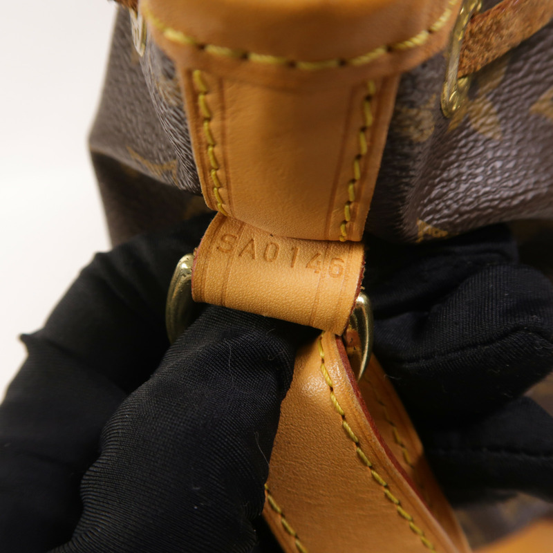 LOUIS VUITTON Monogram Petit Noe金扣肩背袋棕色-6