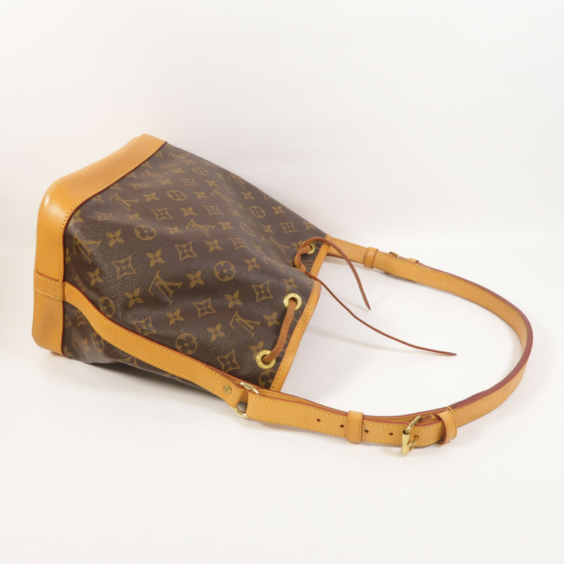 LOUIS VUITTON Monogram Petit Noe金扣肩背袋棕色-7