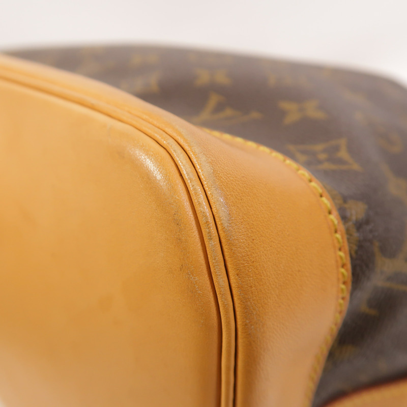 LOUIS VUITTON Monogram Petit Noe金扣肩背袋棕色-8
