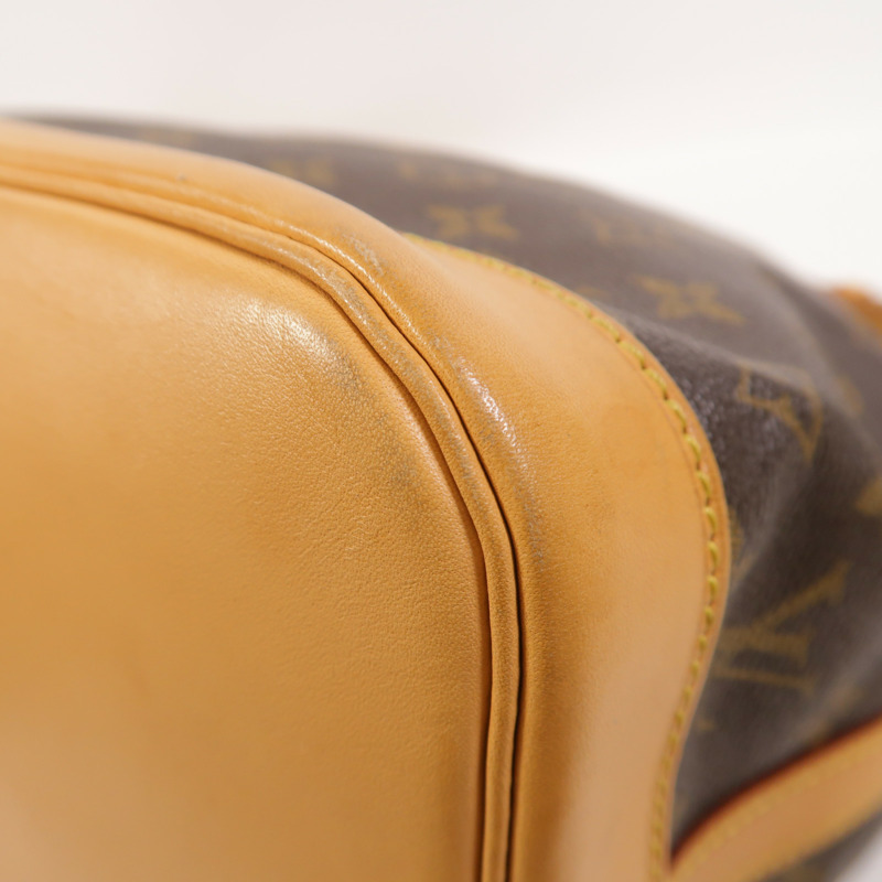 LOUIS VUITTON Monogram Petit Noe金扣肩背袋棕色-10