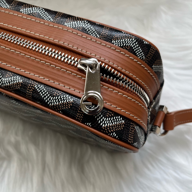 戈雅Goyard Cap-Vert PM 相機包 黑棕色-3