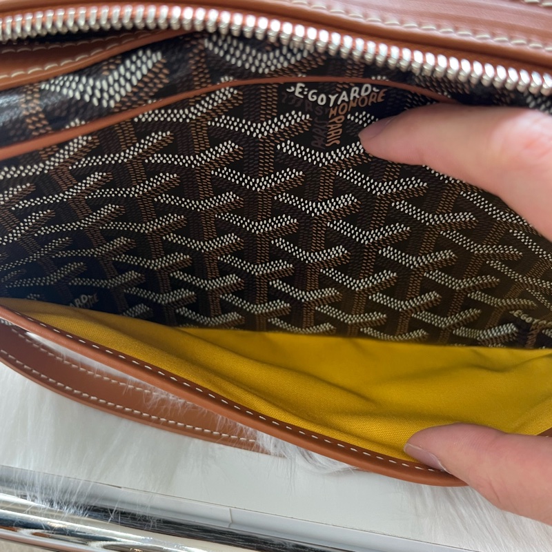 戈雅Goyard Cap-Vert PM 相機包 黑棕色-6