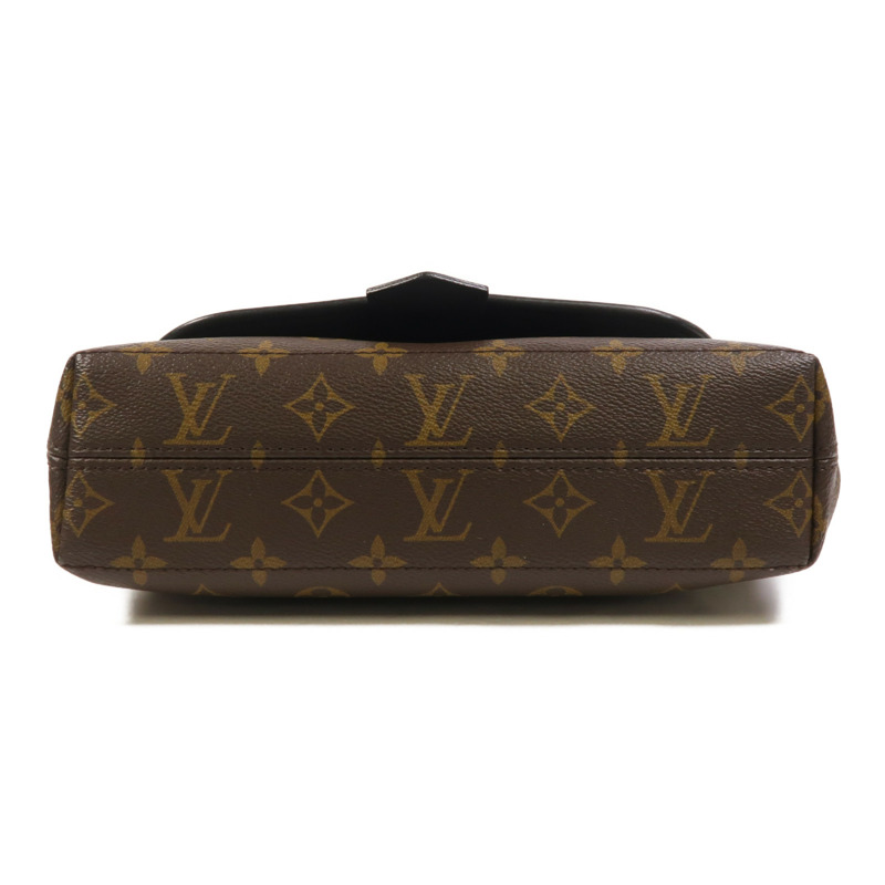 LOUIS VUITTON Monogram Macassar Magnetic Messenger Bag肩背袋棕色-3