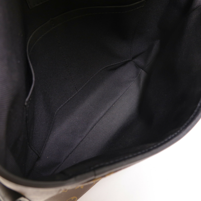 LOUIS VUITTON Monogram Macassar Magnetic Messenger Bag肩背袋棕色-4