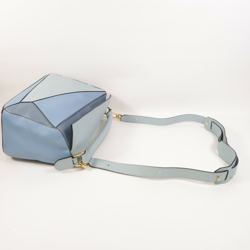 LOEWE 牛皮皮革Puzzle手挽肩背兩用袋-7
