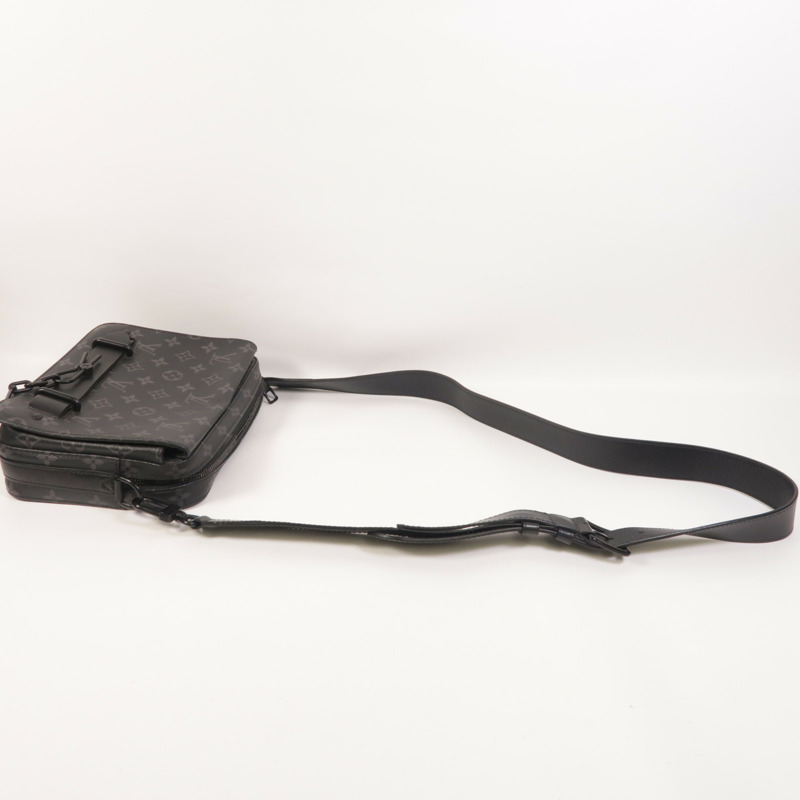 LOUIS VUITTON Monogram Eclipse Steamer肩背袋-8