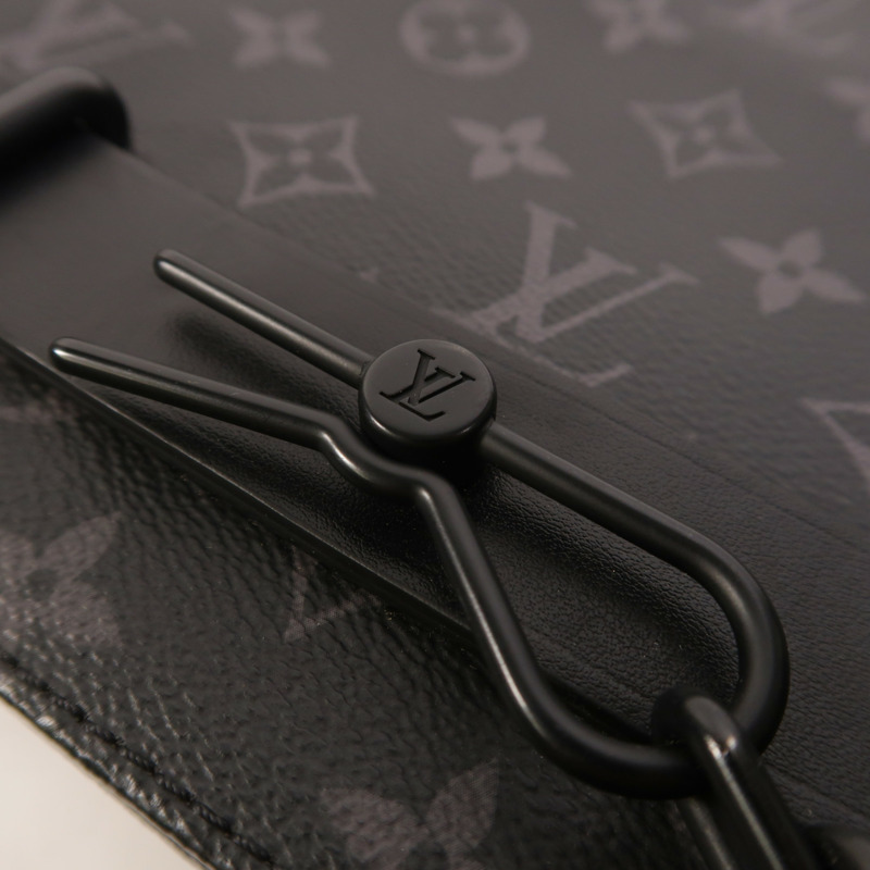 LOUIS VUITTON Monogram Eclipse Steamer肩背袋-9