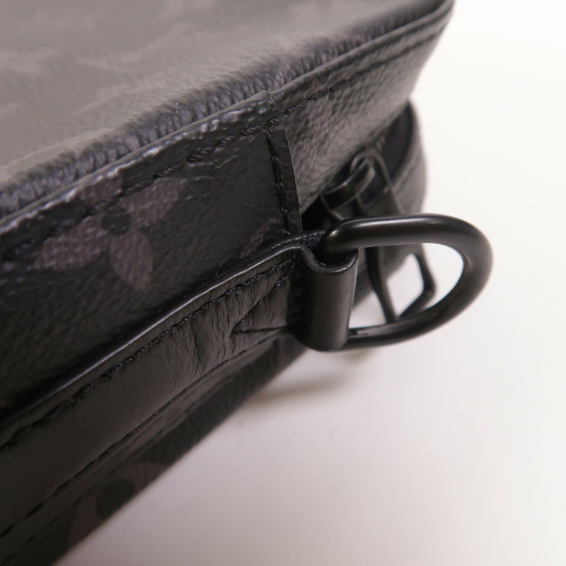 LOUIS VUITTON Monogram Eclipse Steamer肩背袋-15