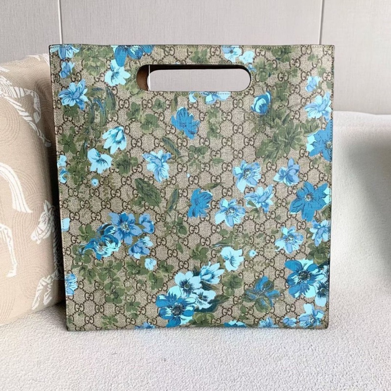 Gucci 天竺葵小蜜蜂鳳凰刺繡托特包  36*38*12 9新 配件肩帶 塵袋-4