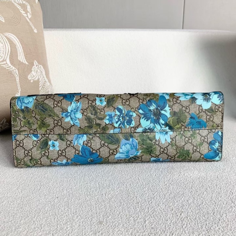 Gucci 天竺葵小蜜蜂鳳凰刺繡托特包  36*38*12 9新 配件肩帶 塵袋-5