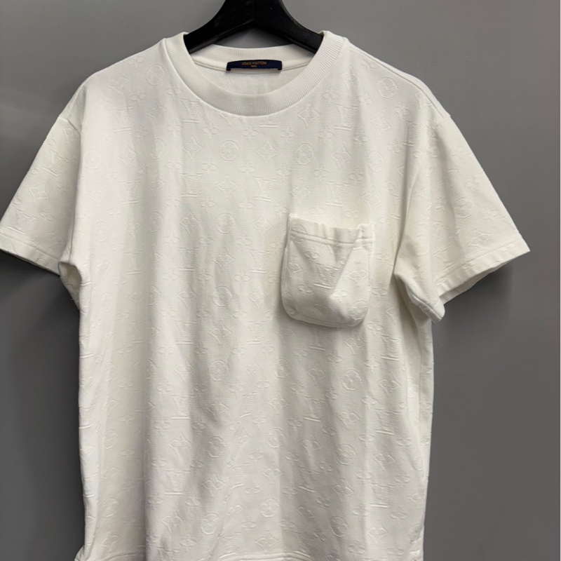 專櫃三折🌟Louis Vuitton LV 針織老花滿版口袋短袖｜Classic Trend CT精品｜台北東區實體-0