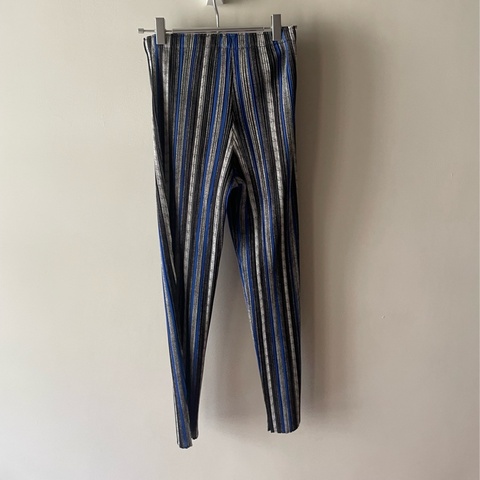 ▪️富貴選物FUGUEI▪️PP  三宅ㄧ生 青山限定配色  直條紋拼色長褲