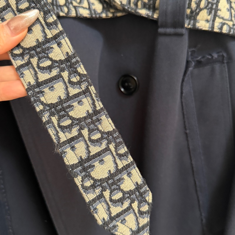 Dior 深藍色大衣外套 風衣外套-4