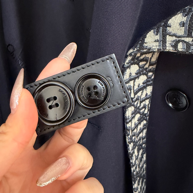 Dior 深藍色大衣外套 風衣外套-14