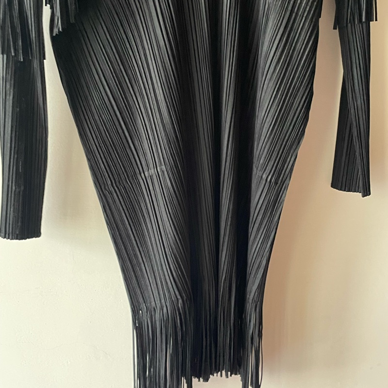 ▪️富貴選物FUGUEI▪️PP  三宅一生 流蘇長袖短洋裝 連衣裙-4