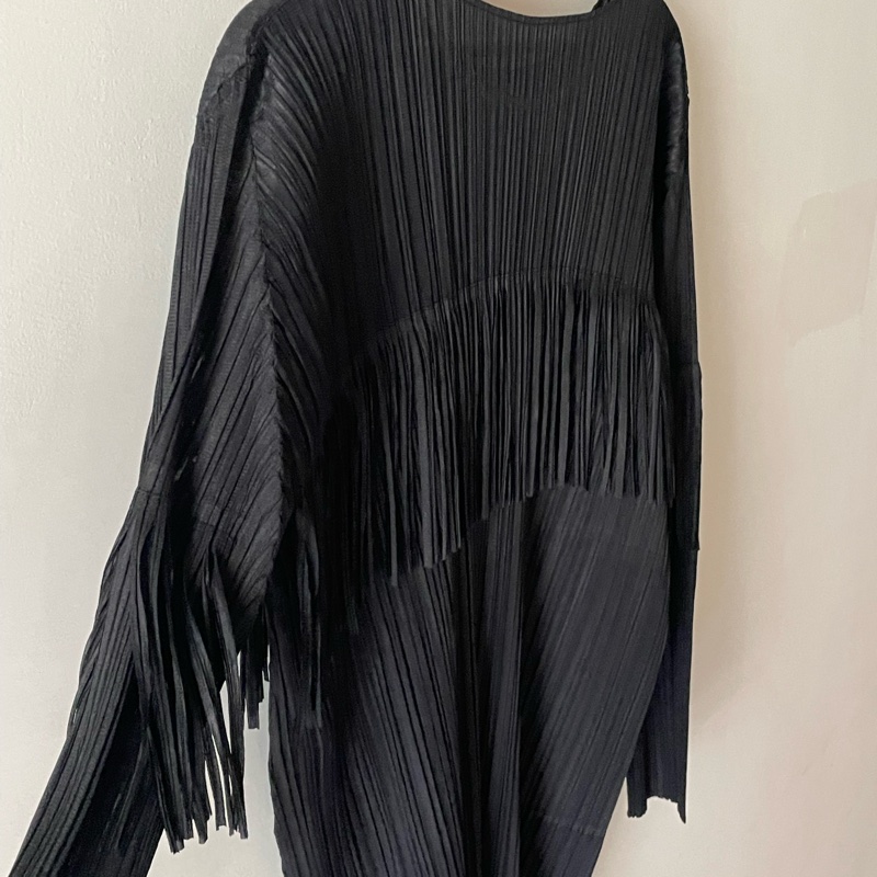 ▪️富貴選物FUGUEI▪️PP  三宅一生 流蘇長袖短洋裝 連衣裙-6