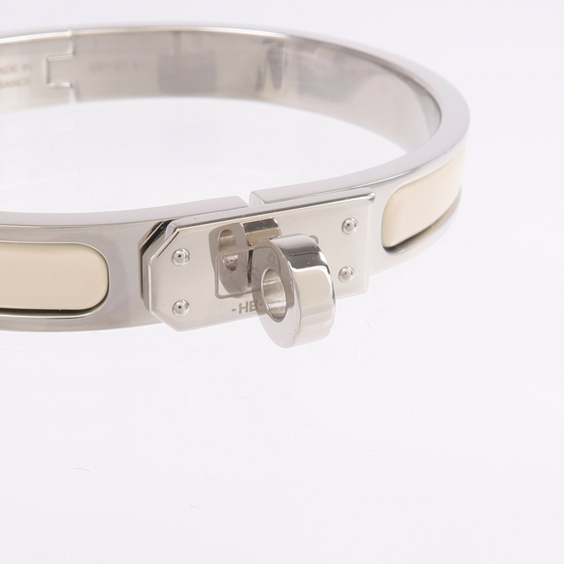 HERMES 金屬/琺瑯Mini Clic Kelly手鐲-4