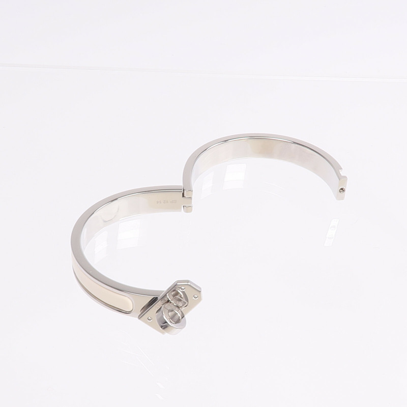 HERMES 金屬/琺瑯Mini Clic Kelly手鐲-7