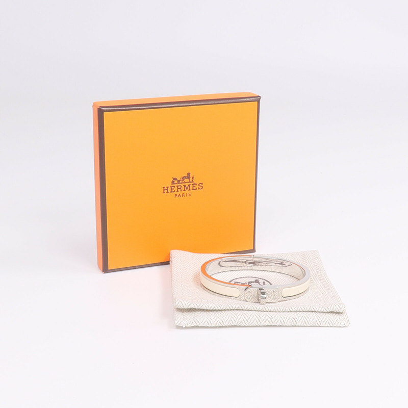 HERMES 金屬/琺瑯Mini Clic Kelly手鐲-8