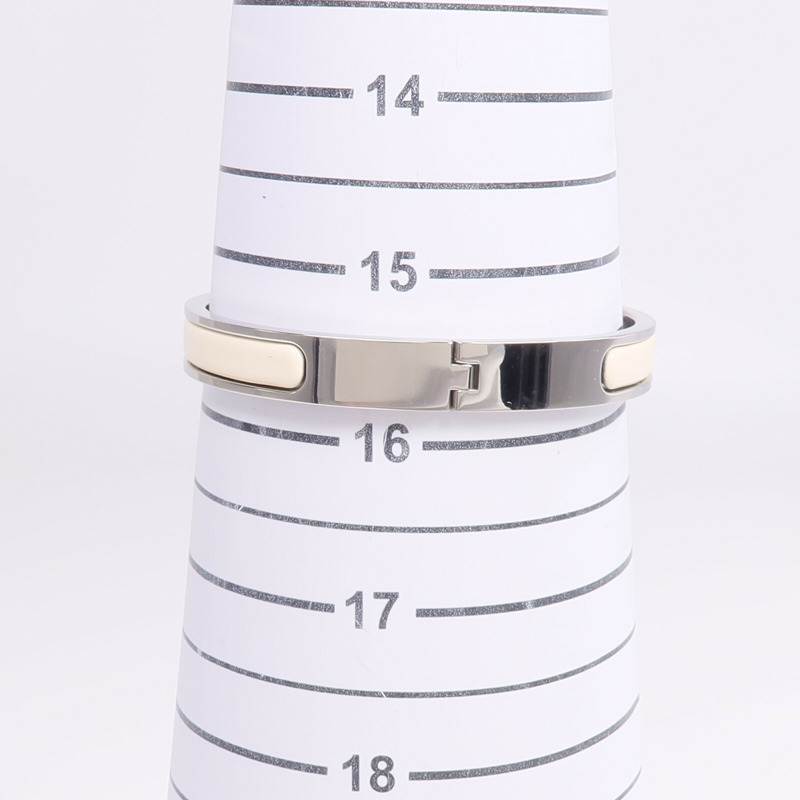 HERMES 金屬/琺瑯Mini Clic Kelly手鐲-9