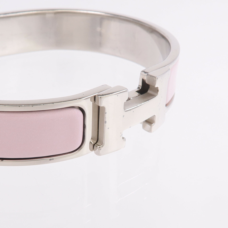 HERMES 金屬/琺瑯Clic H Bracelet手鐲-4