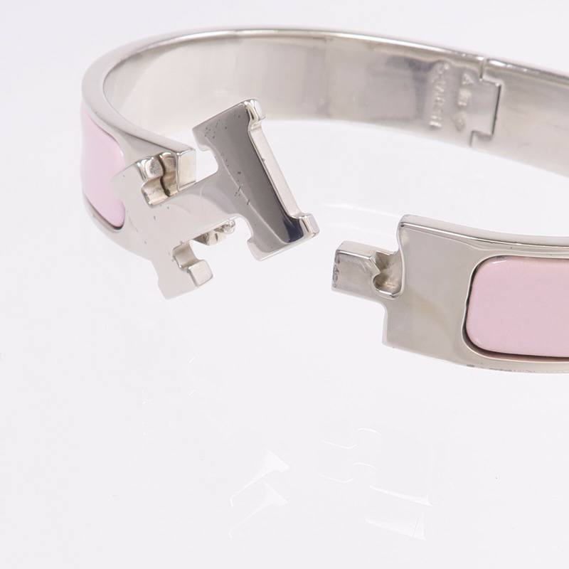 HERMES 金屬/琺瑯Clic H Bracelet手鐲-5