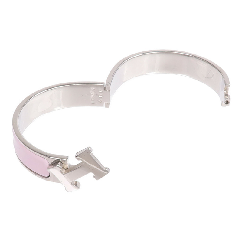 HERMES 金屬/琺瑯Clic H Bracelet手鐲-7