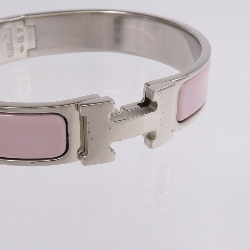 HERMES 金屬/琺瑯Clic H Bracelet手鐲-8