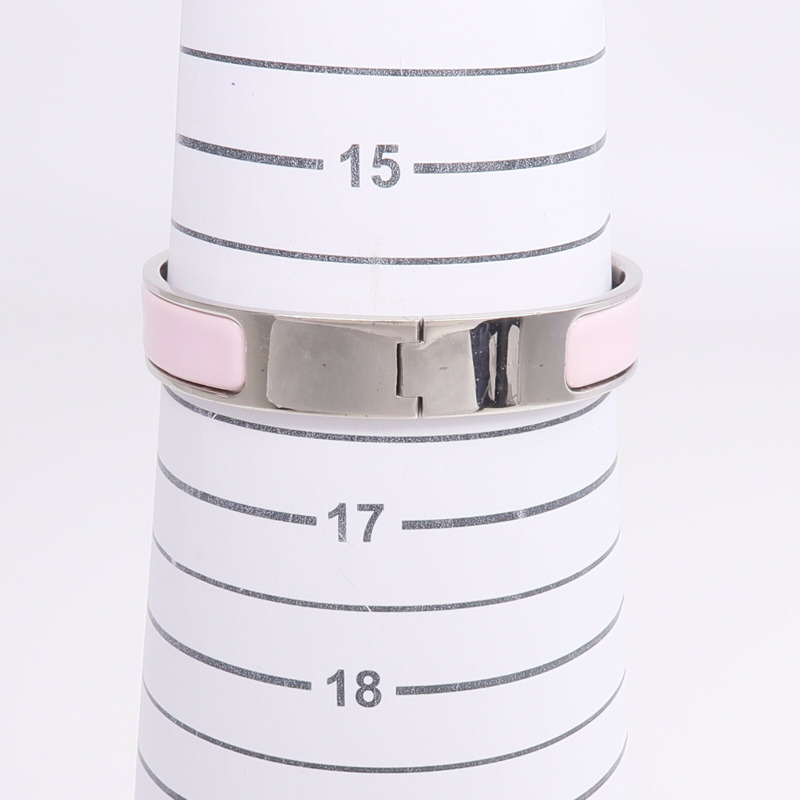 HERMES 金屬/琺瑯Clic H Bracelet手鐲-10