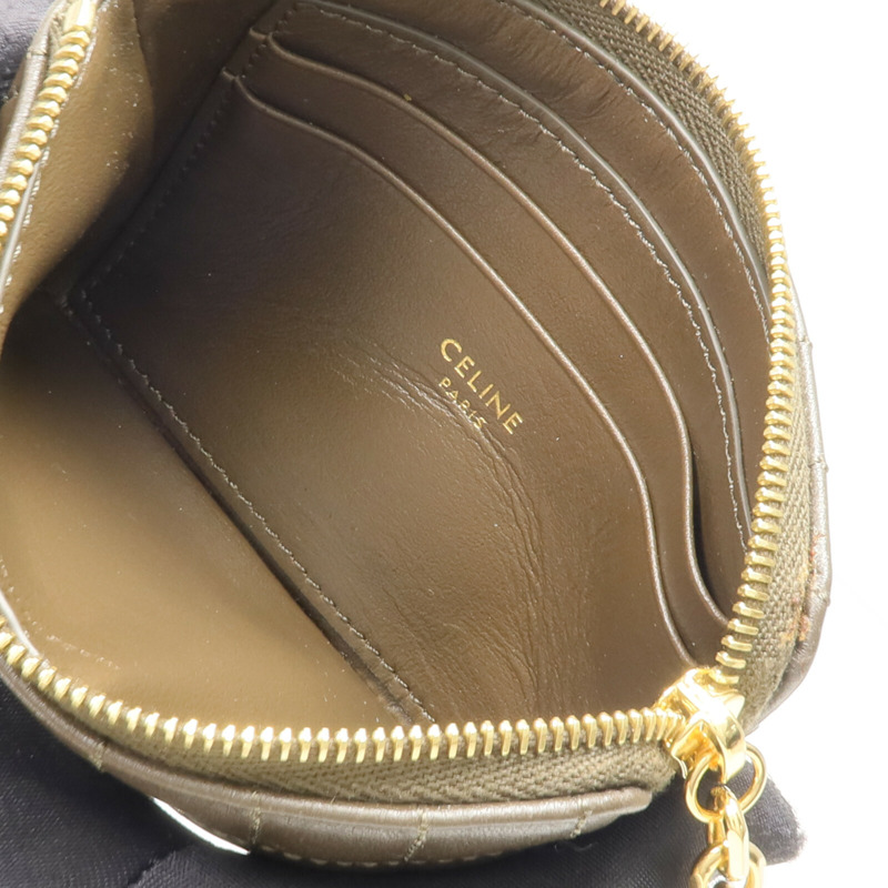 CELINE 牛皮皮革C Charm Coin Pouch零錢包-11