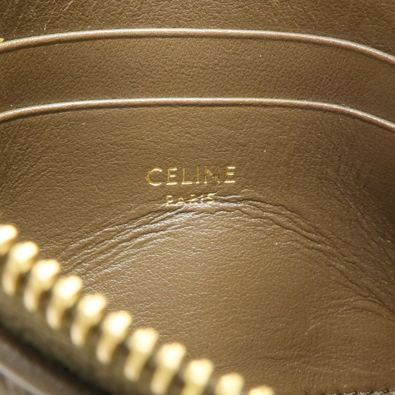 CELINE 牛皮皮革C Charm Coin Pouch零錢包-12